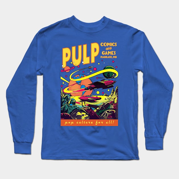 Pulp Rocketships Long Sleeve T-Shirt by PULP Comics and Games